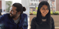 Sean Murray and Pooja Kanipakam